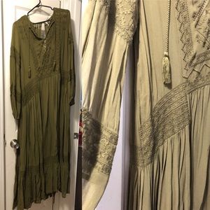 Free People Olive Maxi
